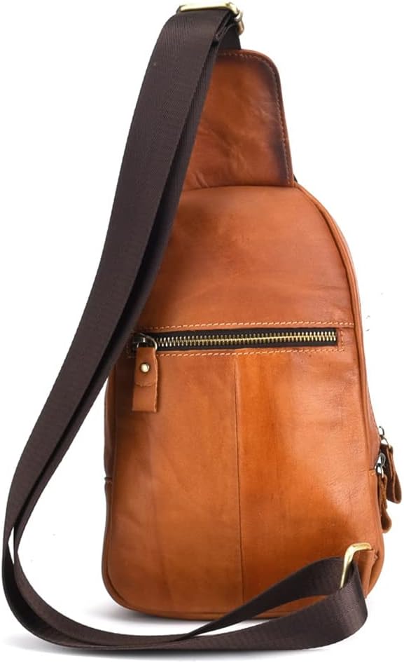 Leather Sling Bag Crossbody Backpack - Image 2