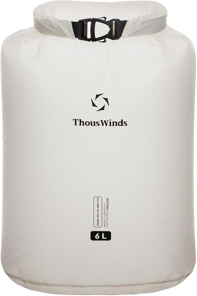 Thous Winds Dry Bag, 6L Ultralight Waterproof Dry Storage, Roll Top Lightweight by ThousWinds