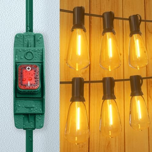 Extension Cord with Switch On/Off Waterproof Switch 25Ft No Plugging and - Image 4