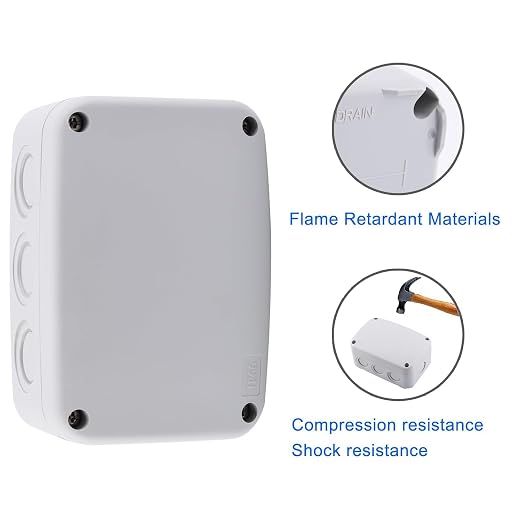 Outdoor Junction Box, Nineleaf White IP66 Weatherproof Electrical Project Boxes - Image 5