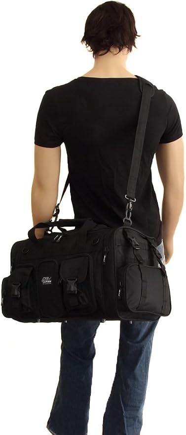 NPUSA Mens Large 22" Inch Black Duffel Duffle Military Molle Tactical Gear - Image 5