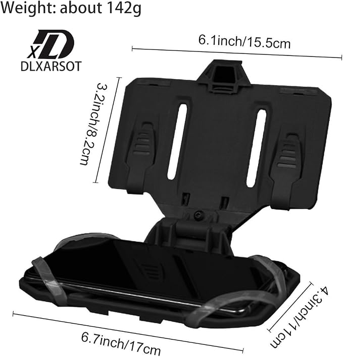 Tactical Airsoft Gear, MOLLE Vest Phone Holder, Universal Chest Phone Board - Image 6