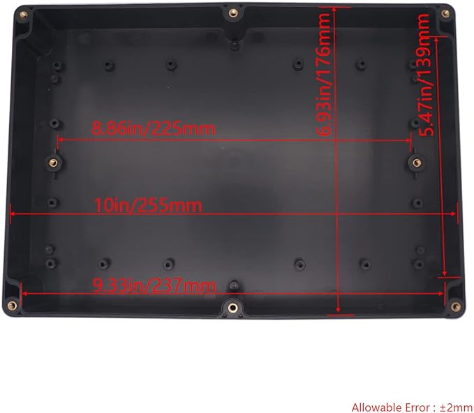 Project Box IP65 Waterproof Junction Box ABS Plastic Black Electrical Boxes DIY - Image 3