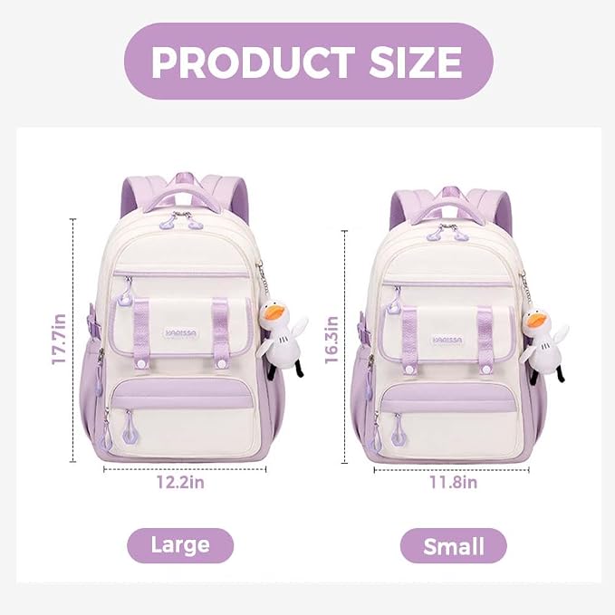 Womens Girls Backpack for School Cute Aesthetic Large Laptop Backpack Kawaii - Image 2