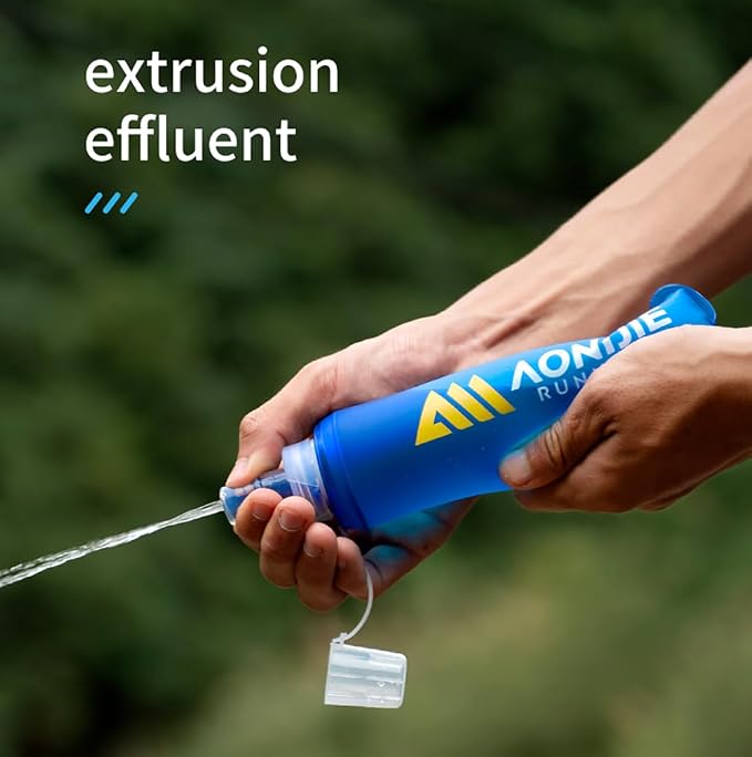 AONIJIE TPU Soft Flask Water Bottle Collapsible Running Flask - Image 4