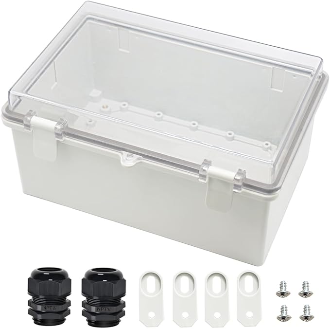 Zulkit Junction Box ABS Plastic Dustproof Waterproof IP65 Electrical Boxes by Zulkit