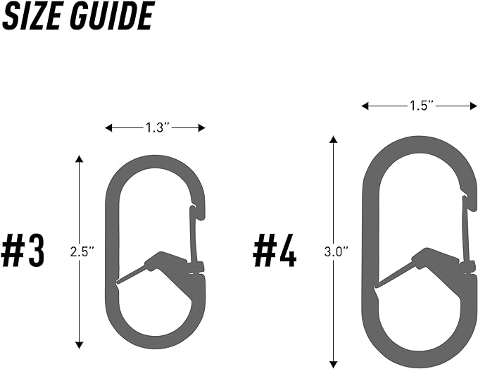 Nite IZE G-Series SlideLock #4 Dual Chamber Carabiner, Dual Security Carabiner - Image 4