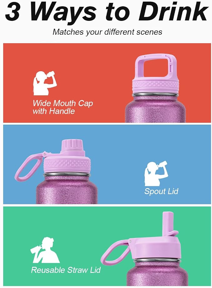 Coolflask Water Bottle 40 oz Insulated - Image 5