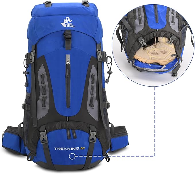 Bseash 60L Hiking Camping Backpack - Image 4