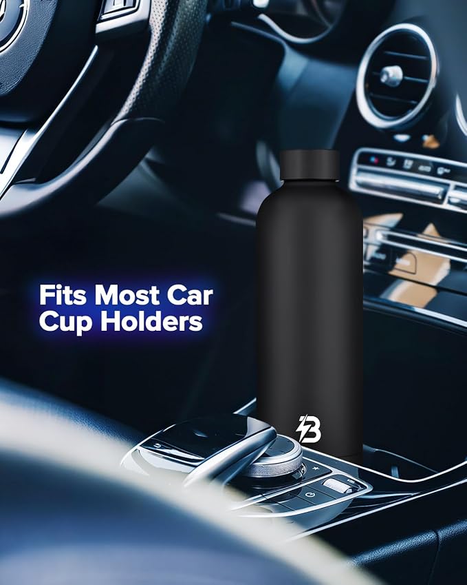Insulated Water Bottle with Lid, 25 oz Reusable Leak-Proof Metal Stainless - Image 5