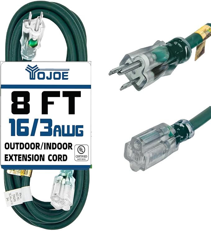 YOJOE Indoor Outdoor Extension Cord by YOJOE