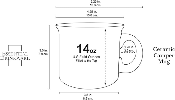 14oz Ceramic Campfire Coffee Mug - Image 4