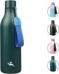 Insulated Water Bottle with Strap, 25 oz Double Wall Stainless Steel Vacuum by Konokyo
