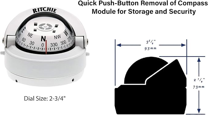 'Compass, Surface Mount, 2.75'' Dial - Image 2