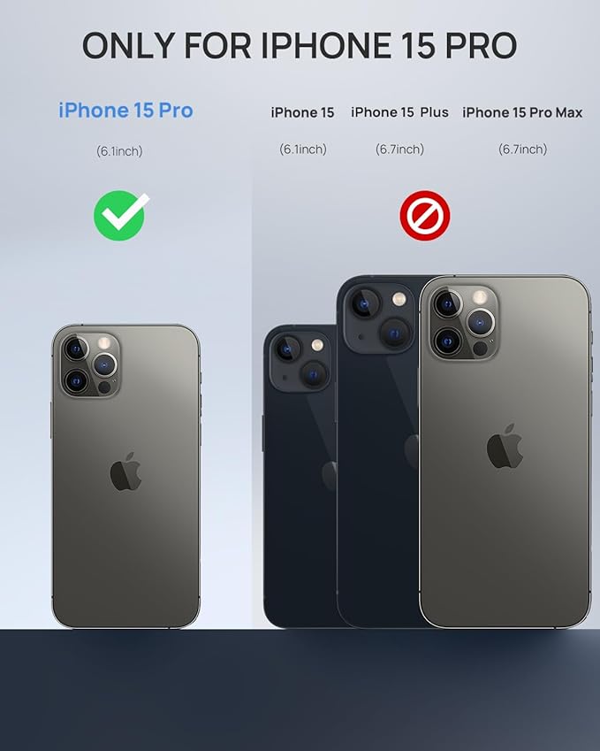 Lanhiem Magnetic for iPhone 15 Pro Case, IP68 Waterproof Dustproof Case - Image 5