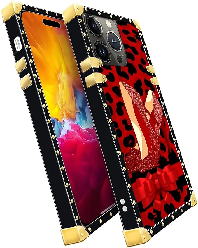 Compatible with iPhone 15 Pro Max Case, Elegant High Heels Luxury Golden - Image 3