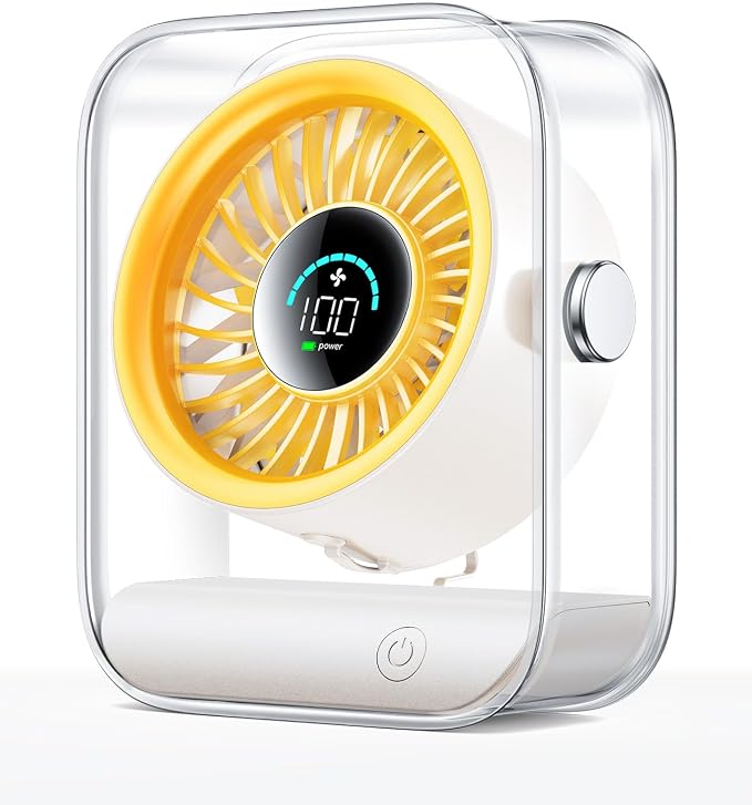 KIMMOO USB Desk Fan, Quiet Table Fan by KIMMOO