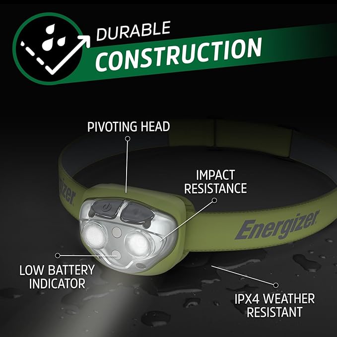 Energizer PRO-400 Headlamp Rechargeable, IPX4 Water Resistant Rechargeable - Image 7