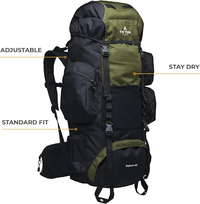 Teton 65L Explorer Internal Frame Backpack - Image 2
