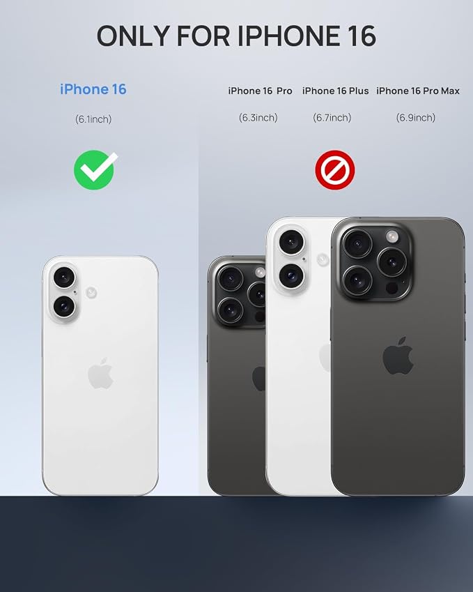 Lanhiem Magnetic for iPhone 16 Case, IP68 Waterproof Dustproof Case, Full Body - Image 8