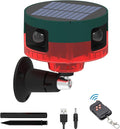 Solar Sensor Security Alarm Lights Outdoor, 360° Motion Detector LED Flashing by WONFAST