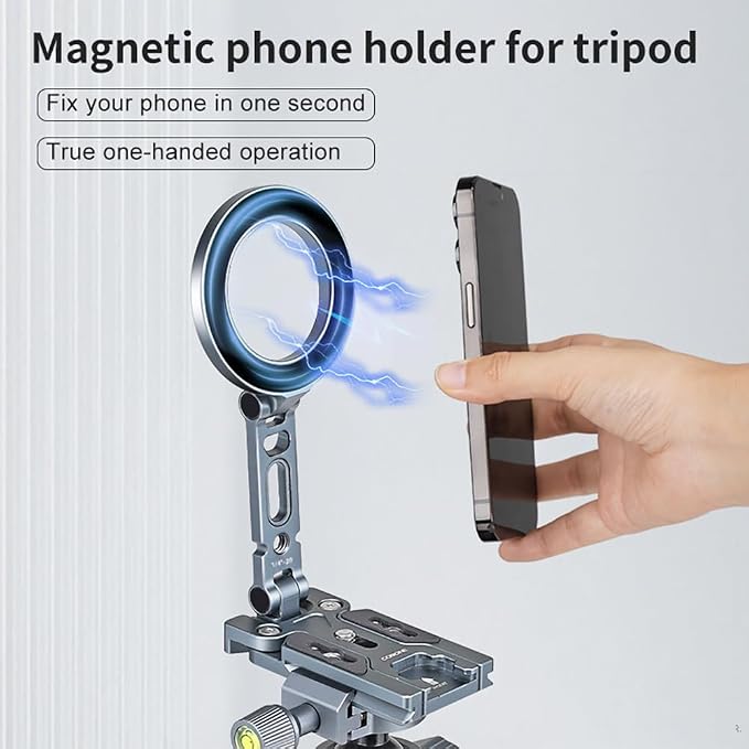 Magnetic Pocket Tripod for MagSafe, Foldable Cell Phone Desk Stand Compatible - Image 2