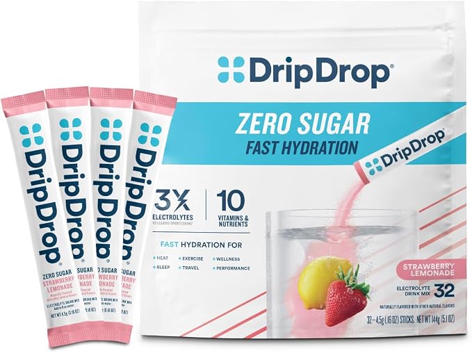 DripDrop Sugar Free Hydration Packets by DripDrop