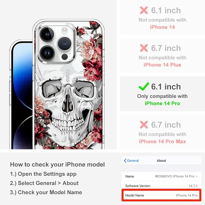 MOSNOVO Case for iPhone 14 Pro - Image 2