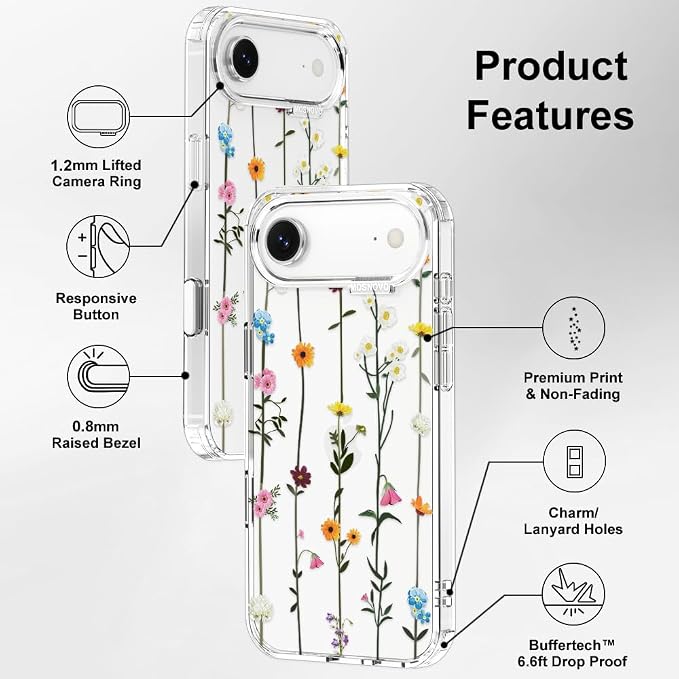 MOSNOVO for iPhone Air Case | Military Grade 6.6ft Drop Tested | Camera Control - Image 7