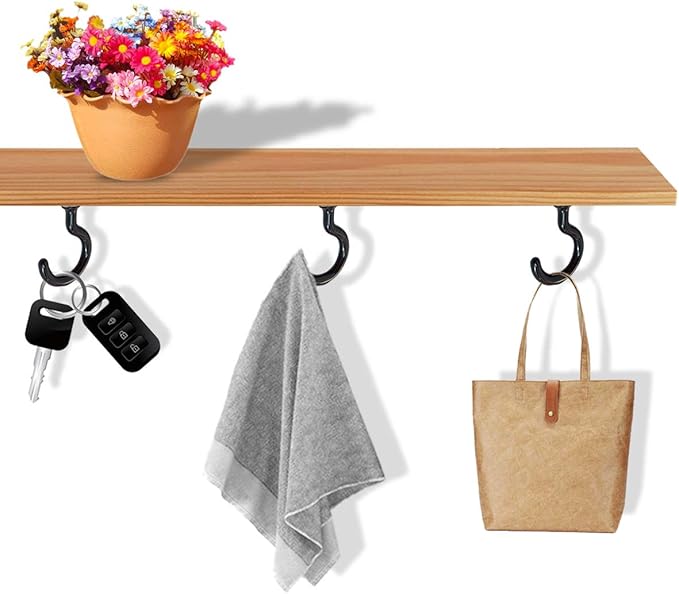 12 Pack Vinyl Coated Ceiling Hooks, Screw-in Mug Hooks - Image 7