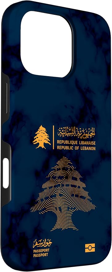 Lebanon, Lebanon Passport, Lebanon Flag, Lebanon map. Case - Image 3