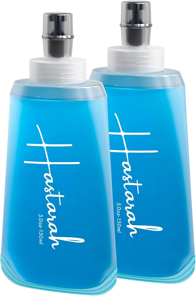 Flexible Collapsible Water Bottle | 5oz, BPA/PVC Free, Hiking & Travel by Hastarah