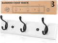 Badiano Wooden Coat Rack, Wall-Mounted Organizer by BADIANO