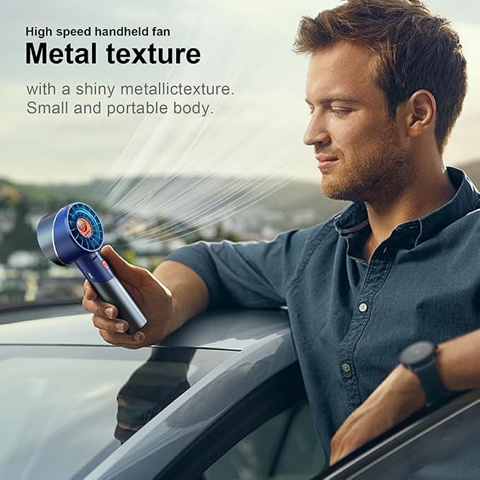 Handheld Fan, Portable Turbo Fan, Powerful Personal Fan, USB Rechargeable Mini - Image 6