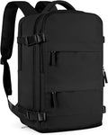 coofay Large Black Travel Backpack by coofay