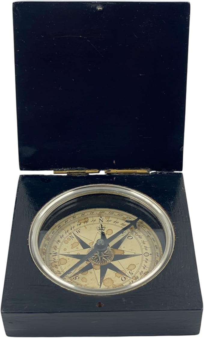 Lewis and Clark Expedition Nautical Compass, Handmade Black Rose Wooden and - Image 4