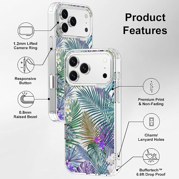 MOSNOVO for iPhone 17 Pro Max Case | Military Grade 6.6ft Drop Tested | Camera - Image 7