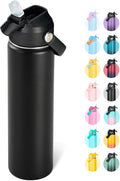 Fijinhom 24oz Insulated Stainless Steel Water Bottle, Wide Mouth Double Wall by Fijinhom