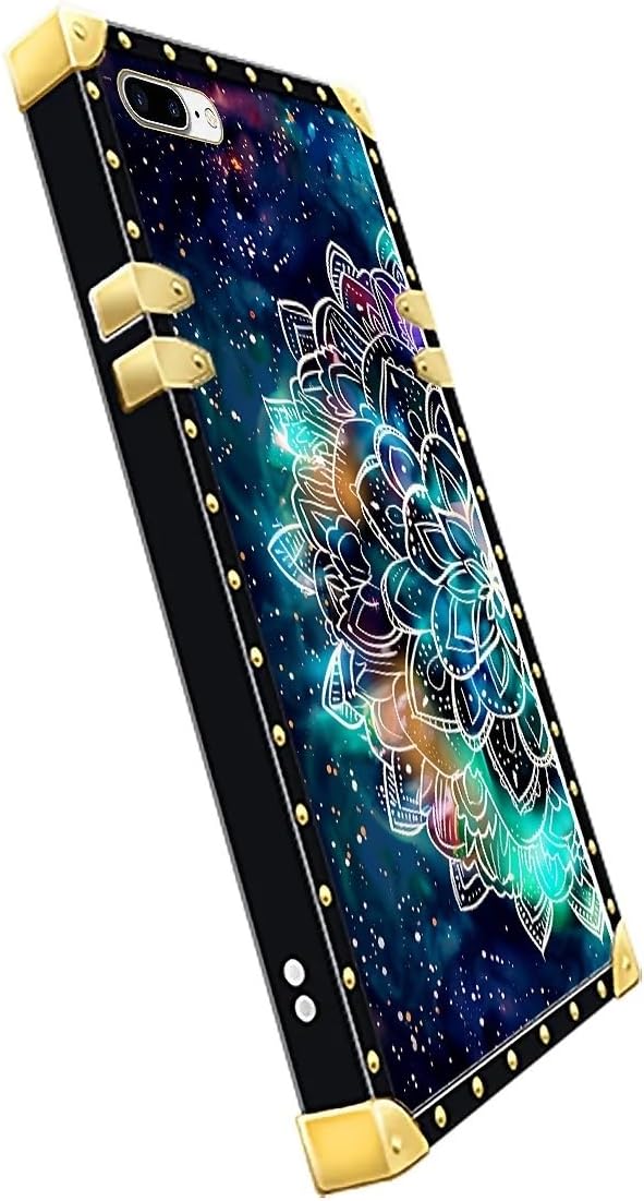 Compatible with iPhone 8 Plus 7 Plus Case, Starry Sky Colourful Mandala Luxury - Image 4