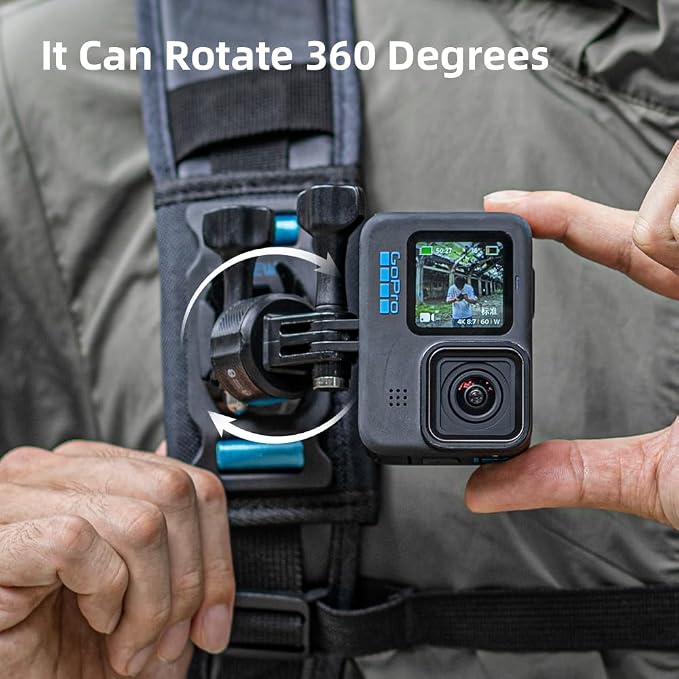 Magnetic Backpack Shoulder Strap Mount, 360° Rotatable Quick Release Backpack - Image 2
