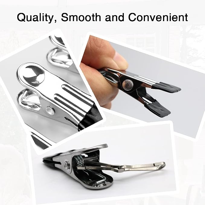 30PCS Small Clothes Pin with Hook - Image 4
