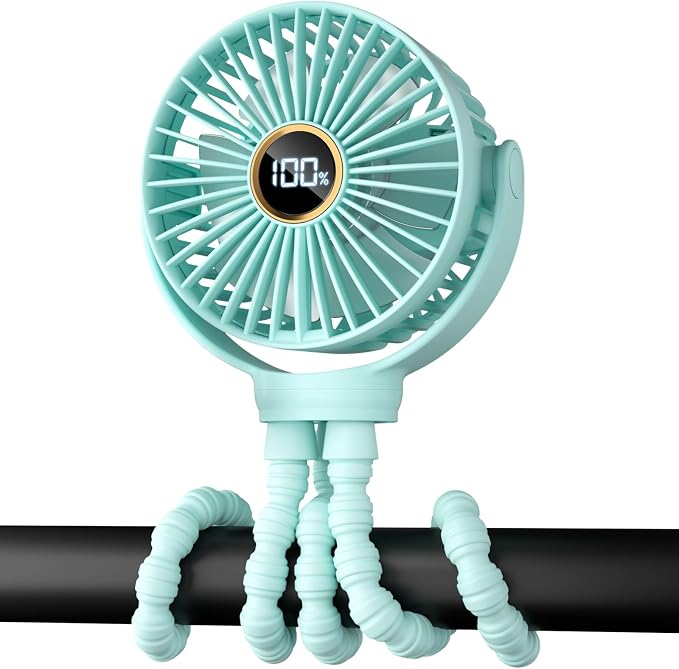Portable Stroller Mini Fan, Small Rechargeable Personal Fan, Travel Essentials - Image 6