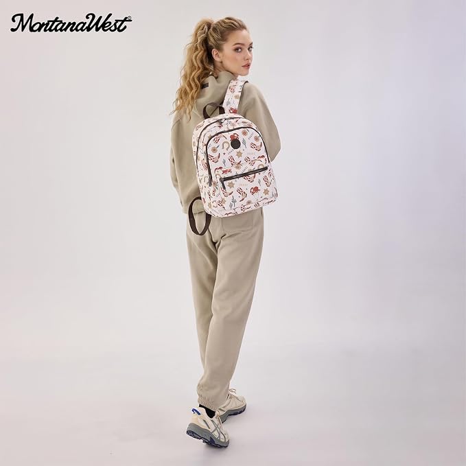 Montana West Backpack for Women Western Travel Backpack Purse Casual Daypack - Image 2