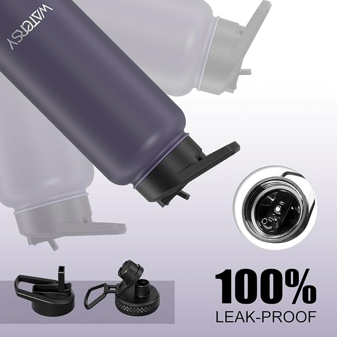 32oz Insulated Water Bottle, BPA Free&Leak Proof, Stainless Steel Water Flask - Image 5