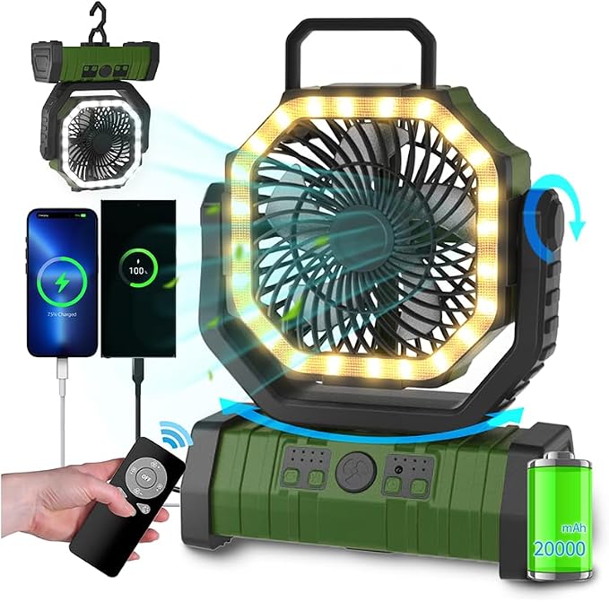 ADUST Camping Battery Powered Fan by ADUST