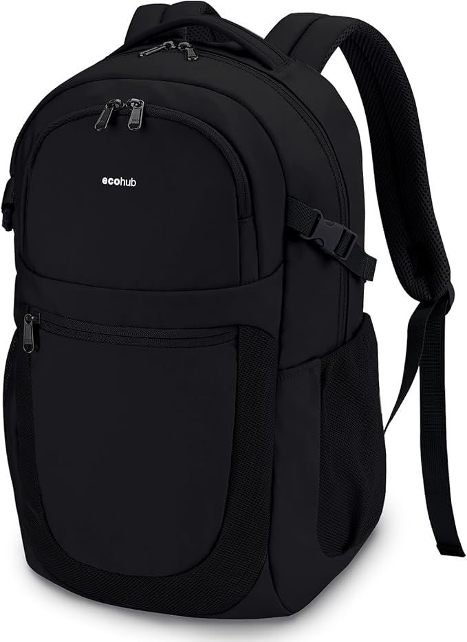 ECOHUB Travel Backpack for Men Women, 17.3 inch Suspended Laptop Backpack by ECOHUB