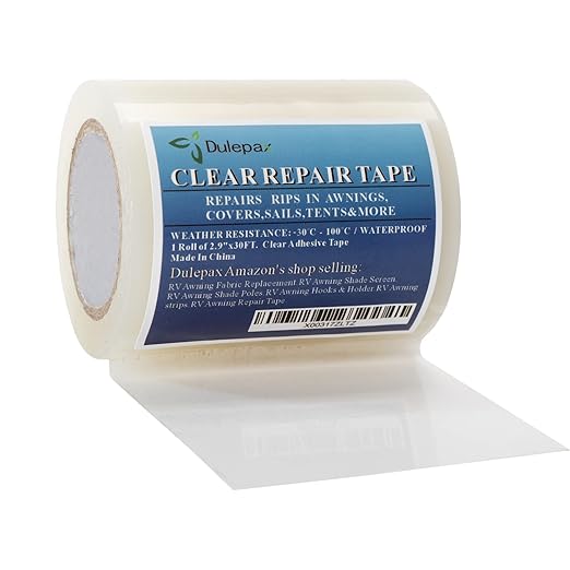 Dulepax-Tent Repair Tape, Awning Repair Tape, Boat Covers Repair, RV Covers by Dulepax