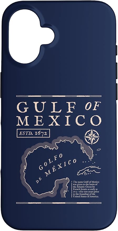 Gulf of Mexico 1672 Historic Map Case by Unknown