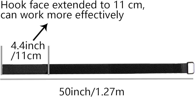Hook And Loop Straps 10 Pack 50 inch Straps，Reusable Cable Strap, Management - Image 2