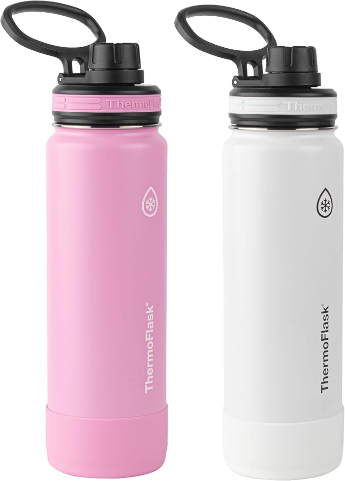 ThermoFlask Stainless Steel Water Bottles 2-Pack by ThermoFlask
